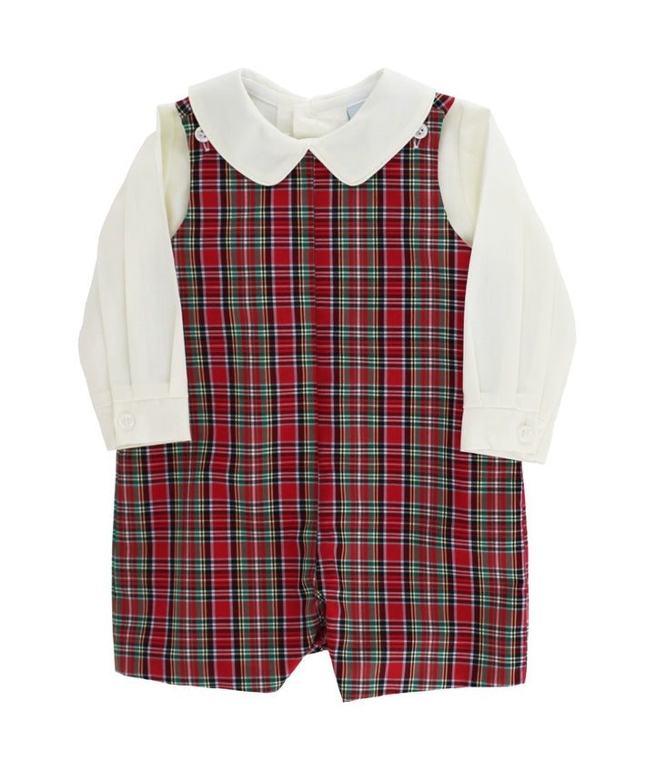 Tartan with Navy Cord John John Short w/ Tab