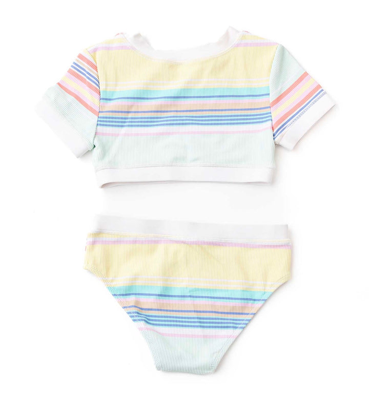 Surfer Stripe Two-Piece Swimsuit