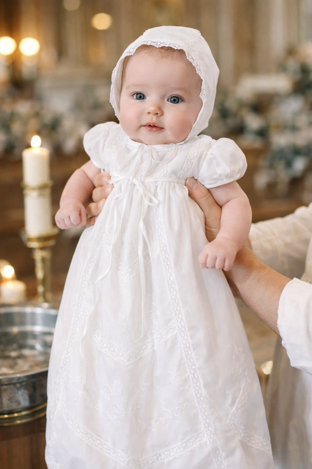 Victoria Christening Gown & Hat Set
