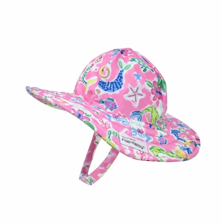 Mystic Mermaids Summer Splash Swim Hat - UPF 50+: 3-6M,6-12M,12-24M