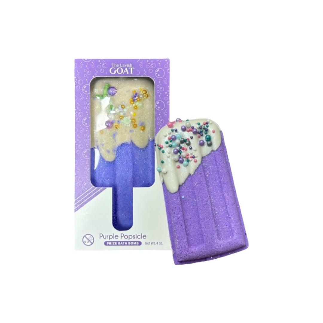 The Lavish Goat - Purple Popsicle Prize Inside Bath Bomb