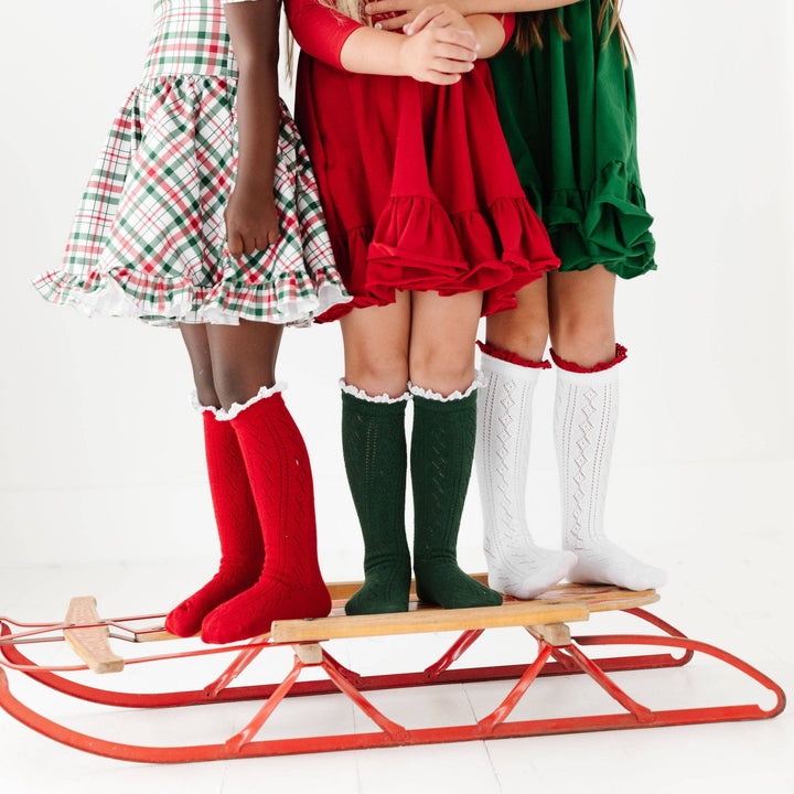 Little Stocking Co. - Fancy Christmas Knee High Socks 3-Pack