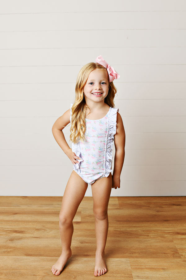 Cherries & Bows One-Piece Swim