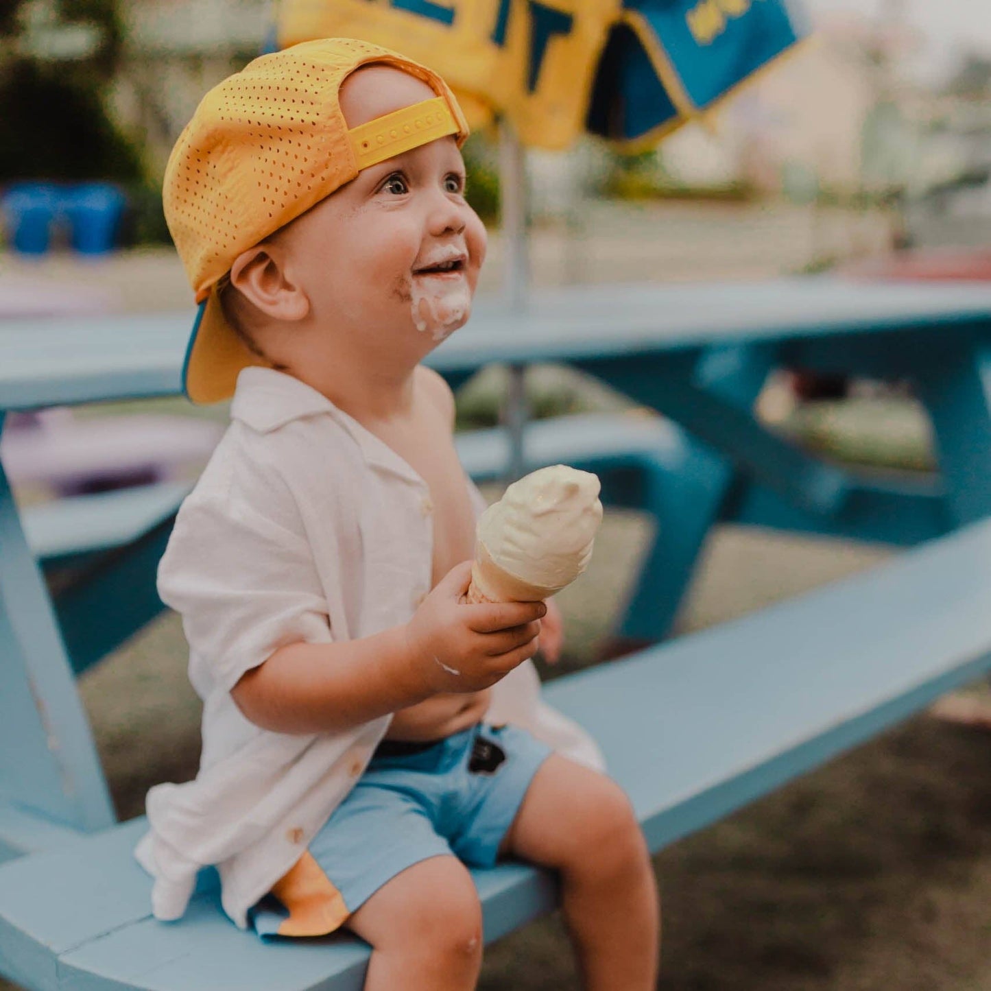 Water Friendly Hat with optional strap- Rowan Style: NO STRAP