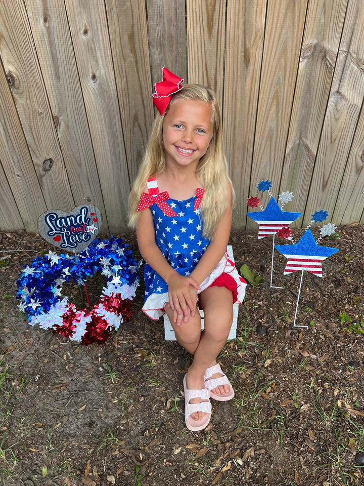 Girls Star and Stripe Tunic July 4th Patriotic Set: 3T