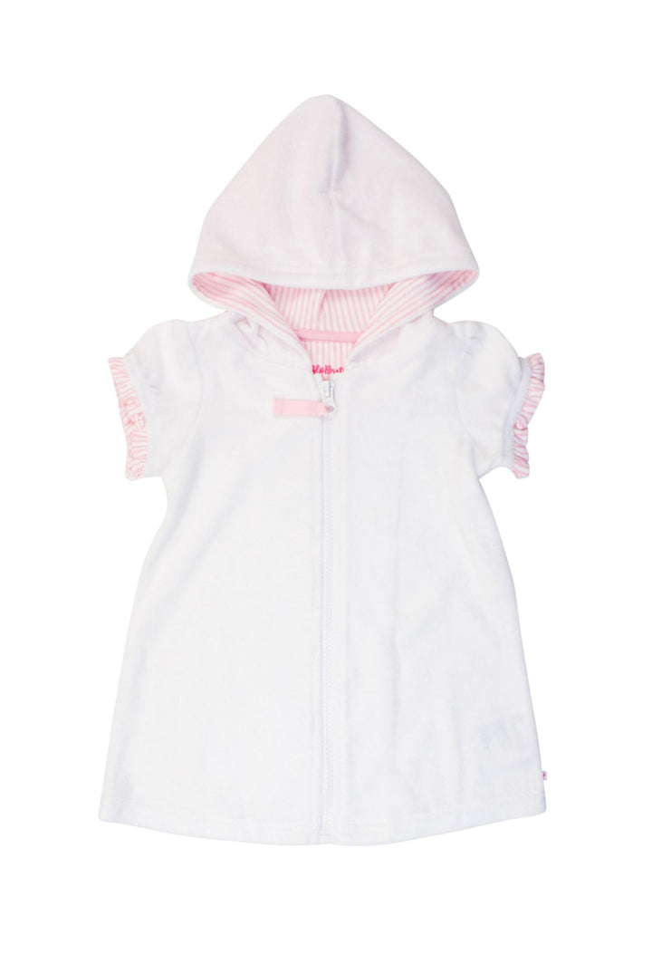 Terry Full-Zip Cover Up - White: 6
