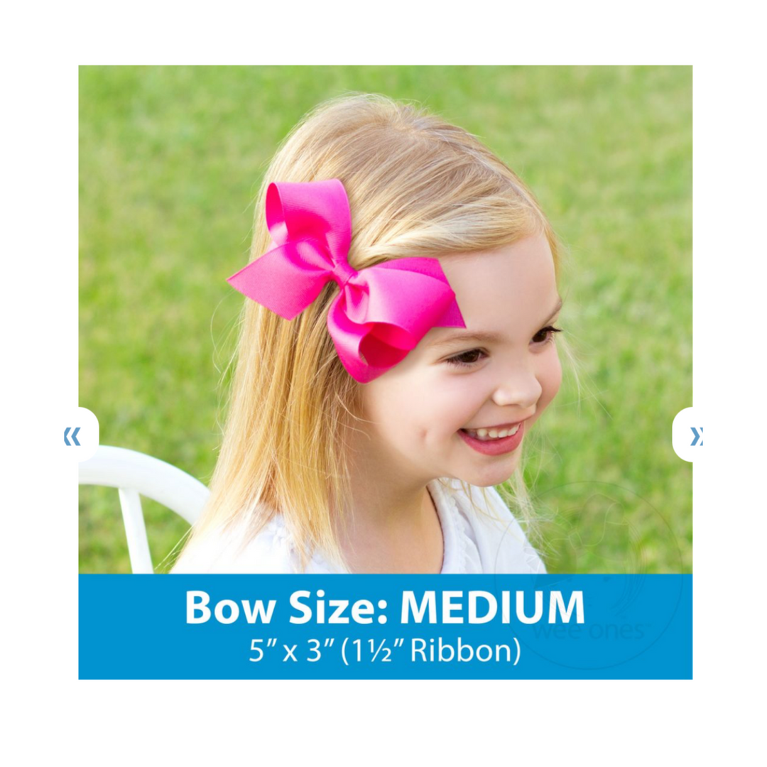 Medium Big Sister Printed Grosgrain Hair Bow