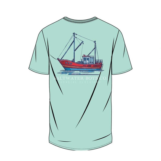 Shrimp Boat Boys Pima Cotton Tee T-Shirt