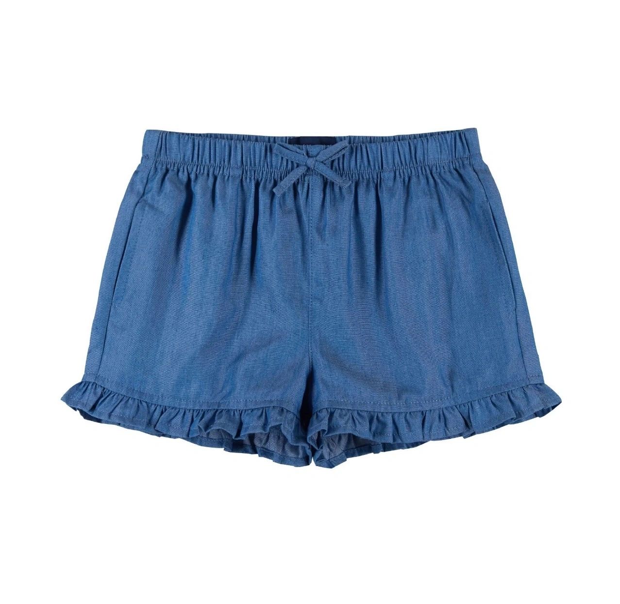 Andy & Evan Two-Piece Ruffle Top & Short Set Blue: 6/6X