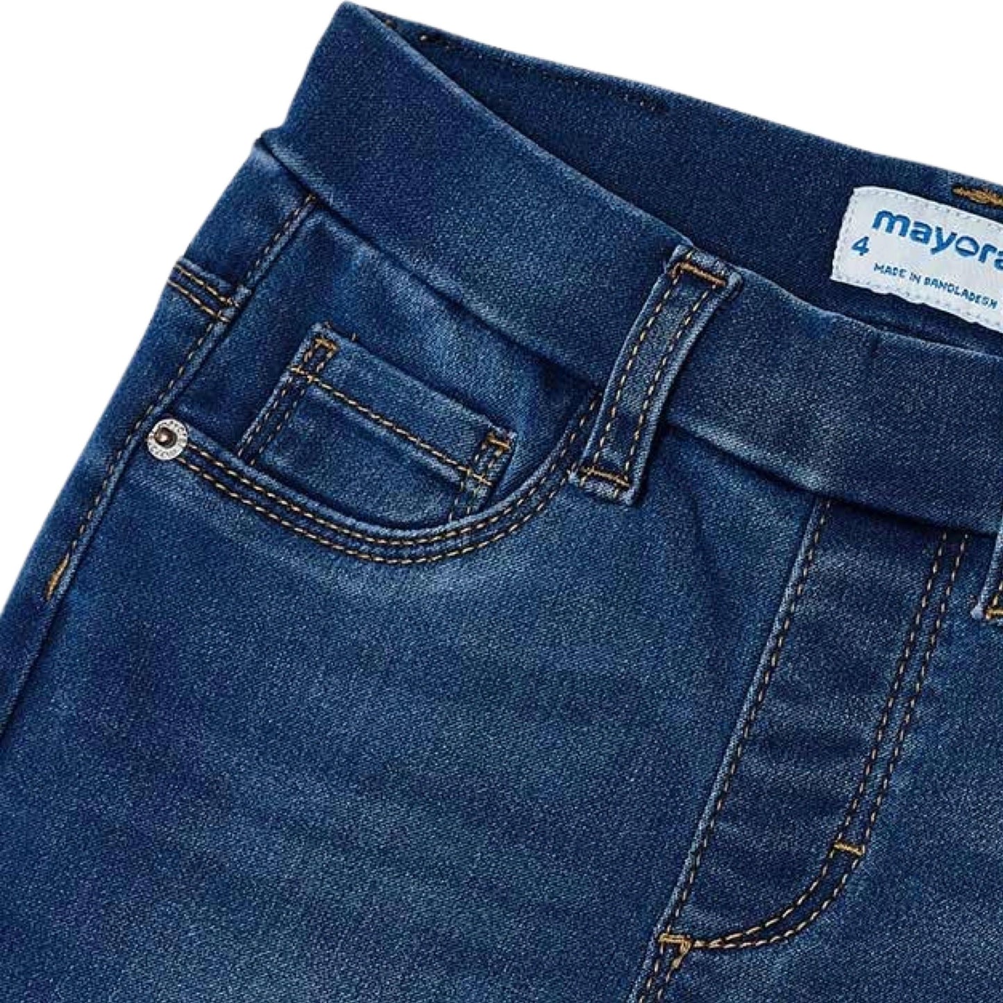 Mayoral Girls Denim Skinny Jeans - Dark Blue