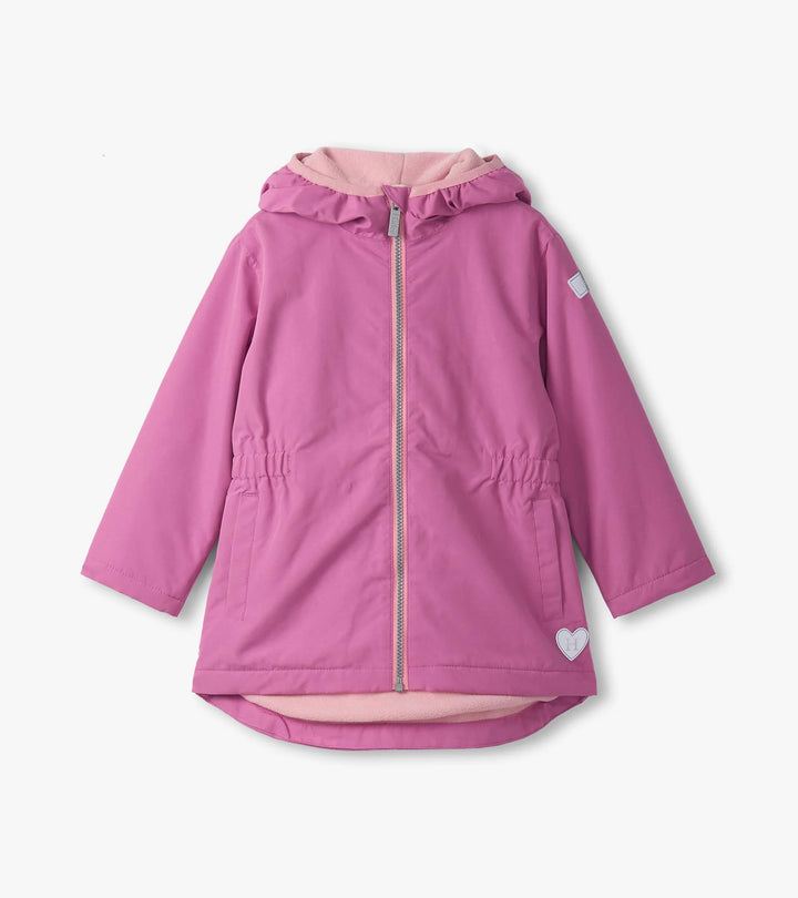 Heart Swans Colour-Reveal Field Jacket - Radiant Orchid