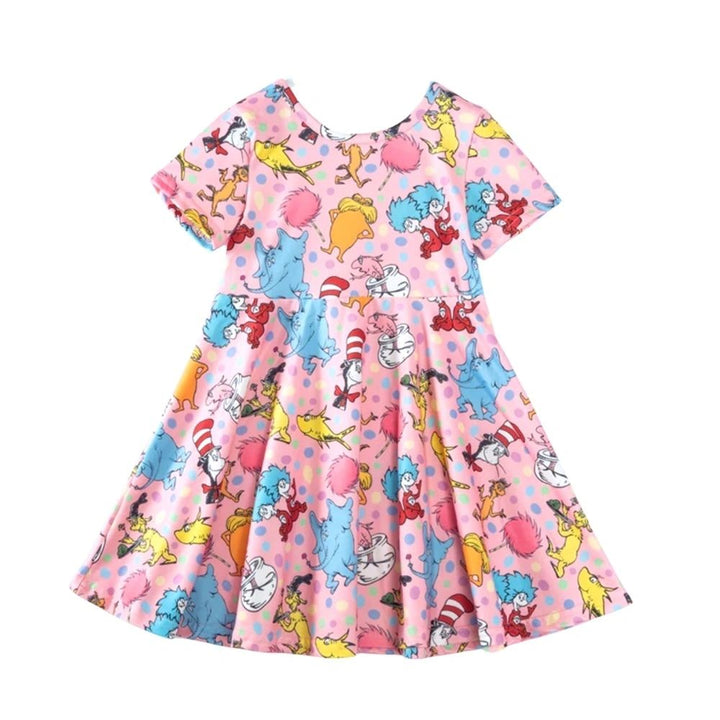 Dr. Seuss Girls Twirl Dress: 3,4,7