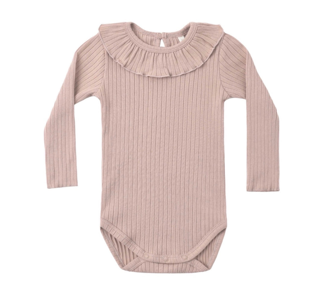 Ruffle Collar Bodysuit | Rosewood