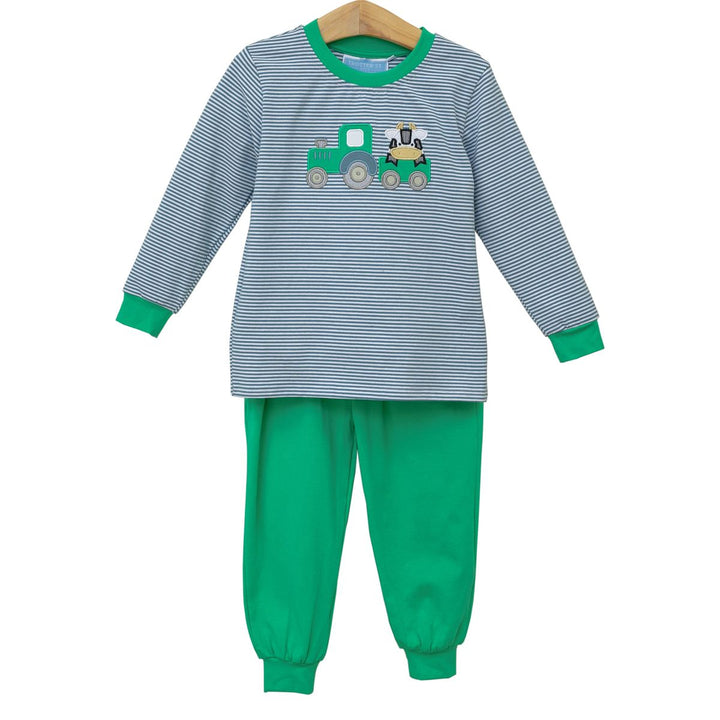 Trotter Street Boys Tractor Pant Set