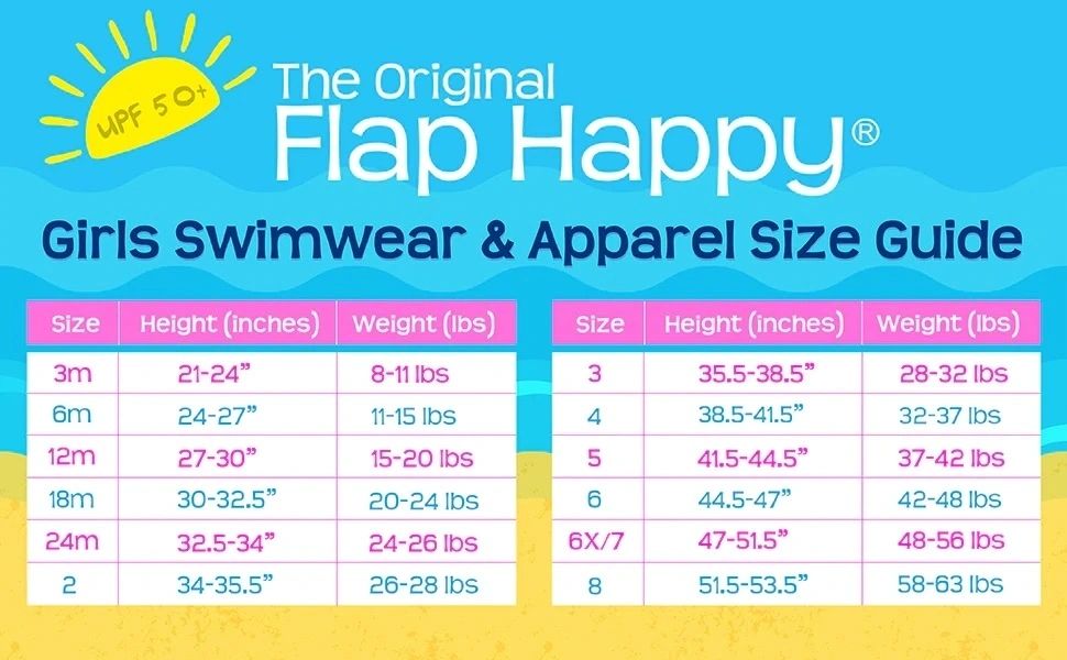Flap Happy Sparkling Sunset Pink - Swim Cover-Up UPF 50+: 12/18M, 24M/2, 5/6