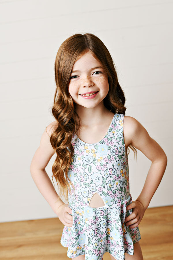 Floral Skirted One-Piece Swim