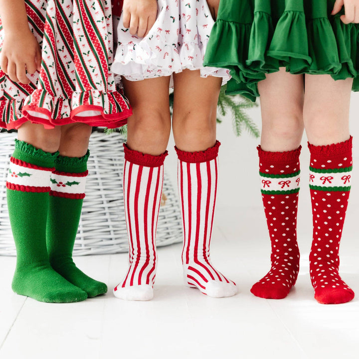 Little Stocking Co. - Classic Christmas Knee High Socks 3-Pack