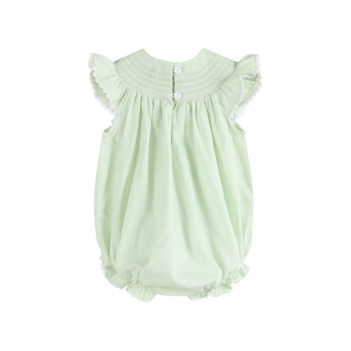 Light Green Bunny Smocked Flutter Bubble