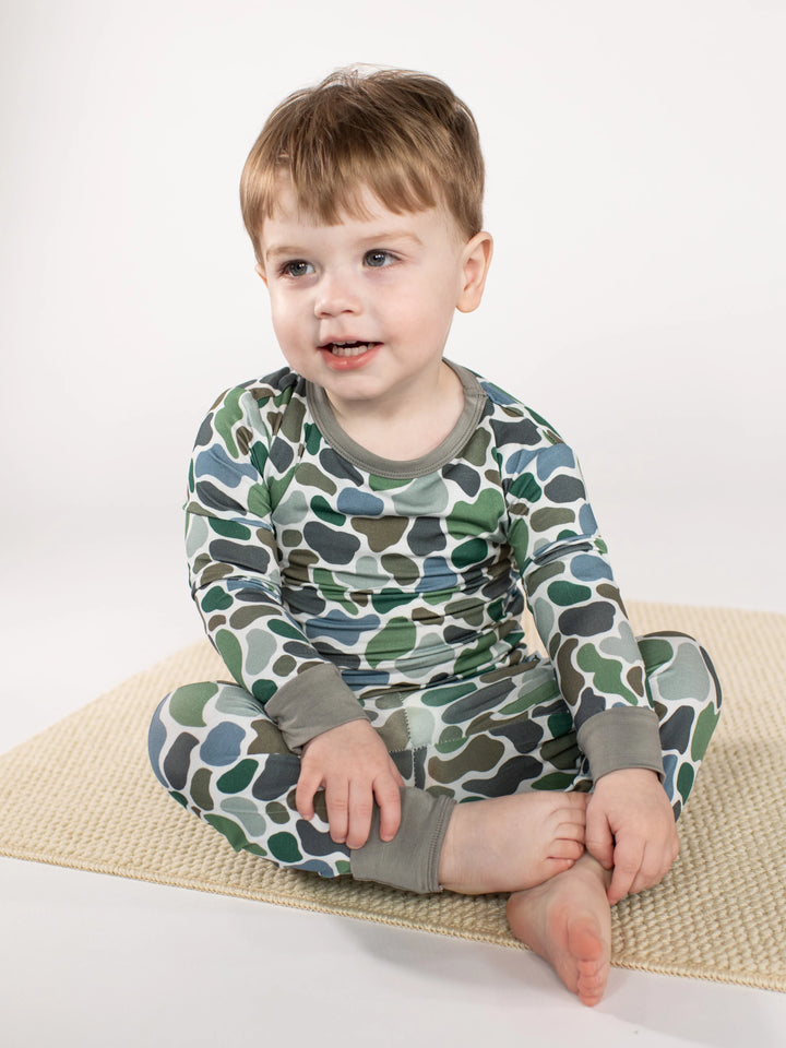 Pebble Camo Two-Piece Bamboo Pj Set