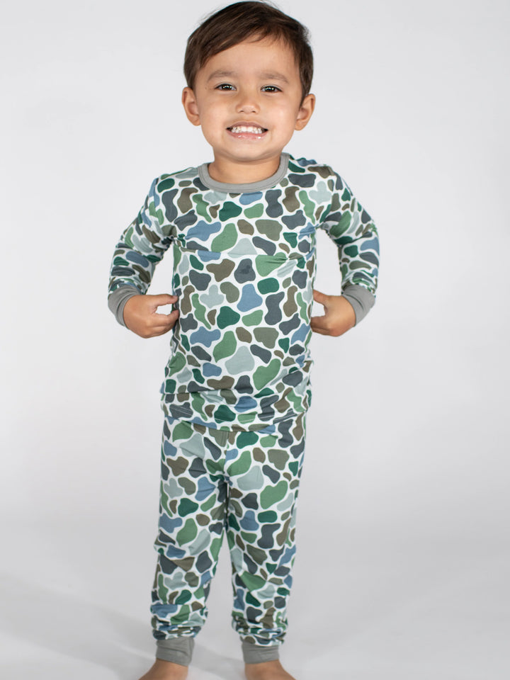 Pebble Camo Two-Piece Bamboo Pj Set