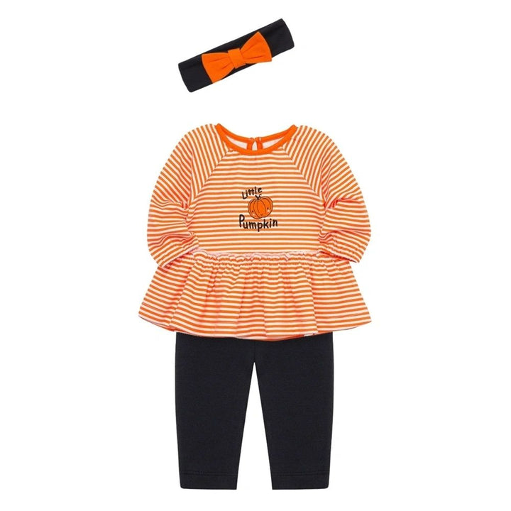 Little Pumpkin Tunic, Headband and Legging Set: 6M,9M