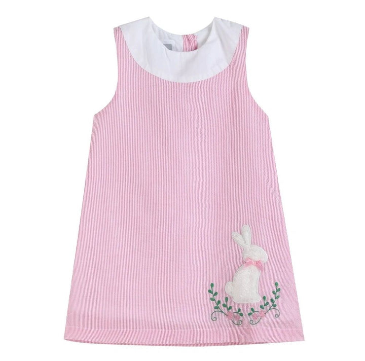 Pink Fuzzy Easter Bunny Swing Dress: 3-6M, 3T