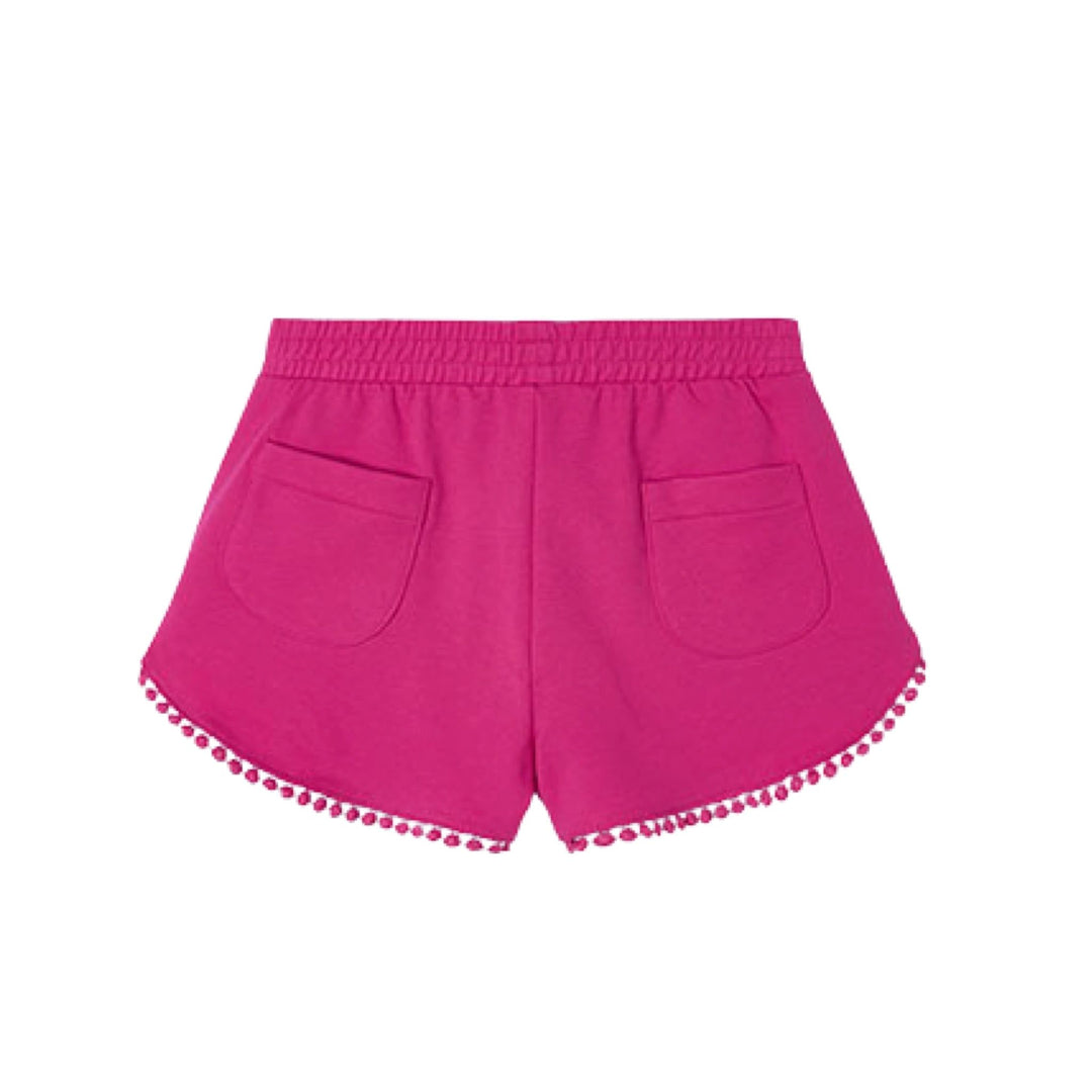 Mayoral Girls Chenille Shorts - Fuschia: 7