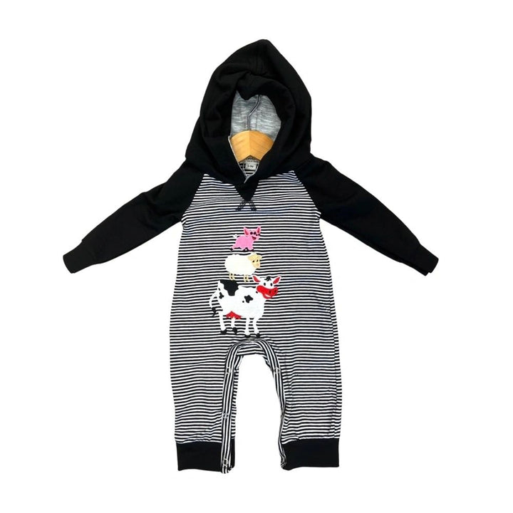 Farm Animal Hooded Romper 12-18M, 18-24M