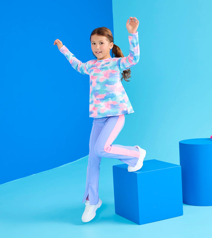 Girls Sunset Long Sleeve Swing Shirt