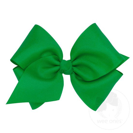 Emerald Green Grosgrain King Hair Bow