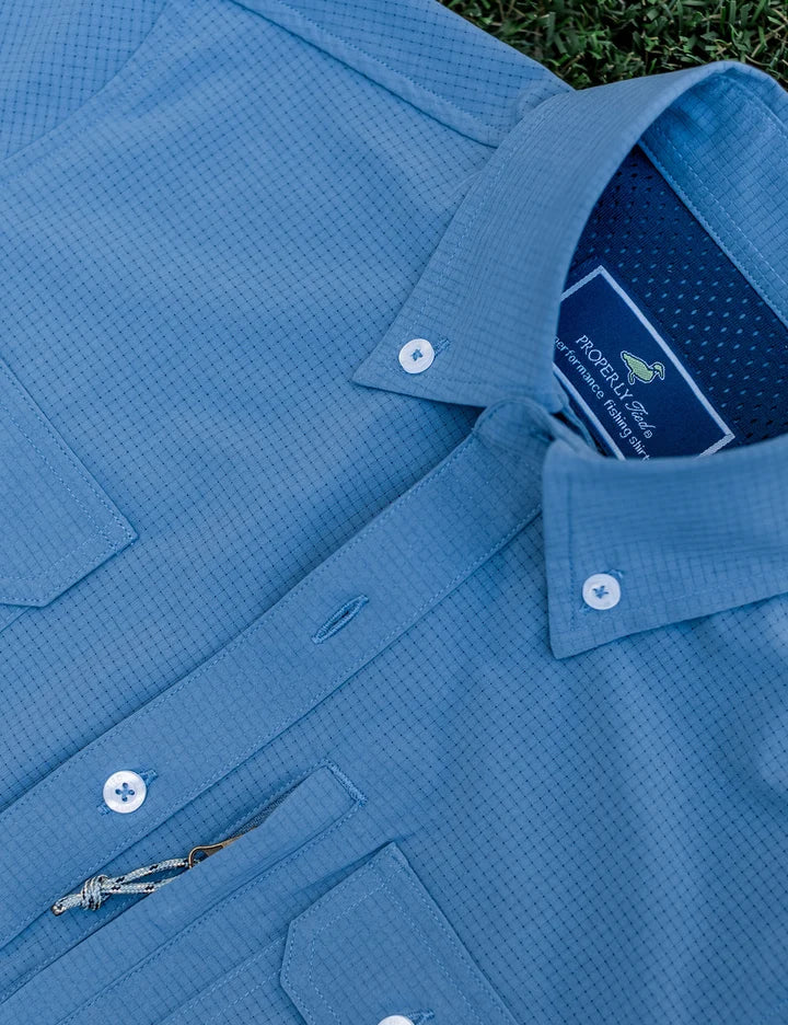 Boys Reeltech Fishing Shirt | Dusk Blue