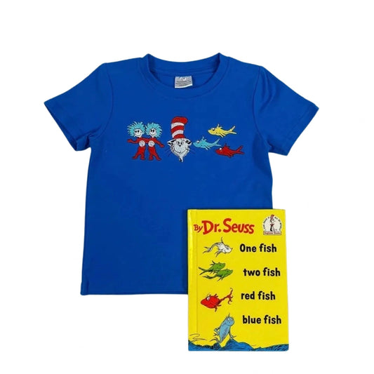 Dr. Seuss Royal Blue Boys Shirt: 5,6