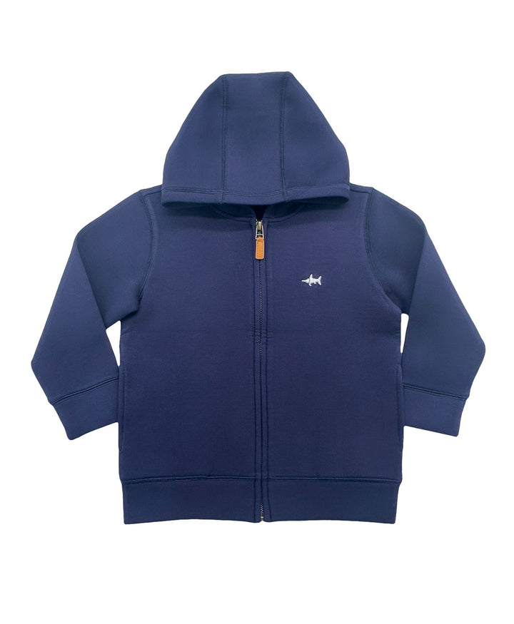 Boys Hampton Hoodie | Navy Zipper Jacket