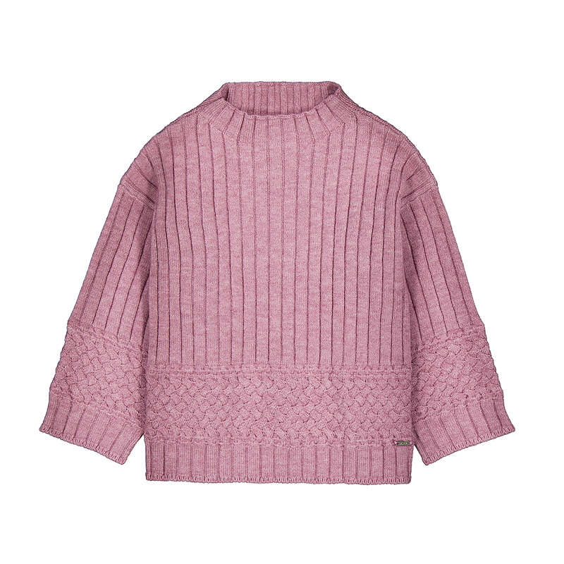 Girls Textured Jumper | Violet Mix