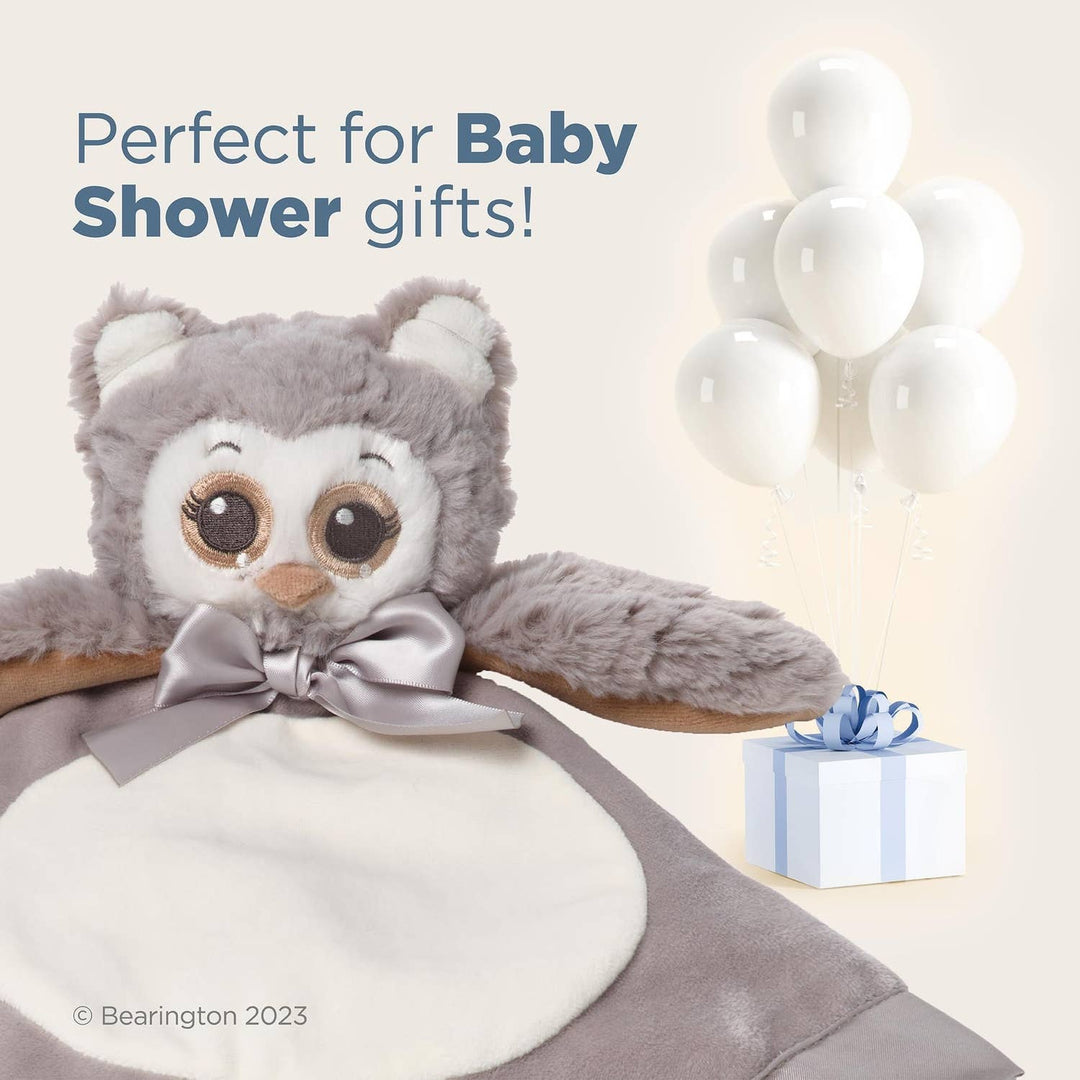 Bearington Collection - Lil’ Owlie Snuggle Gray Owl Plush