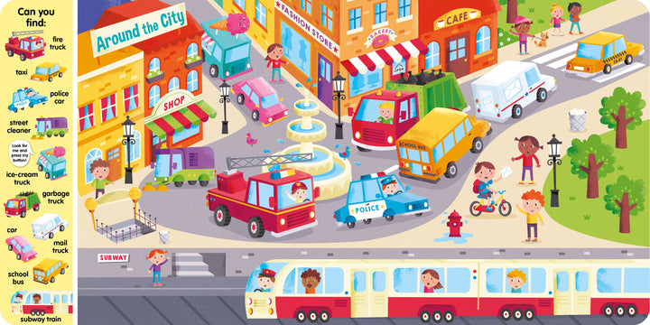 Kidsbooks Publishing - Search & Find: Things that Go (6-Button Sound Book)