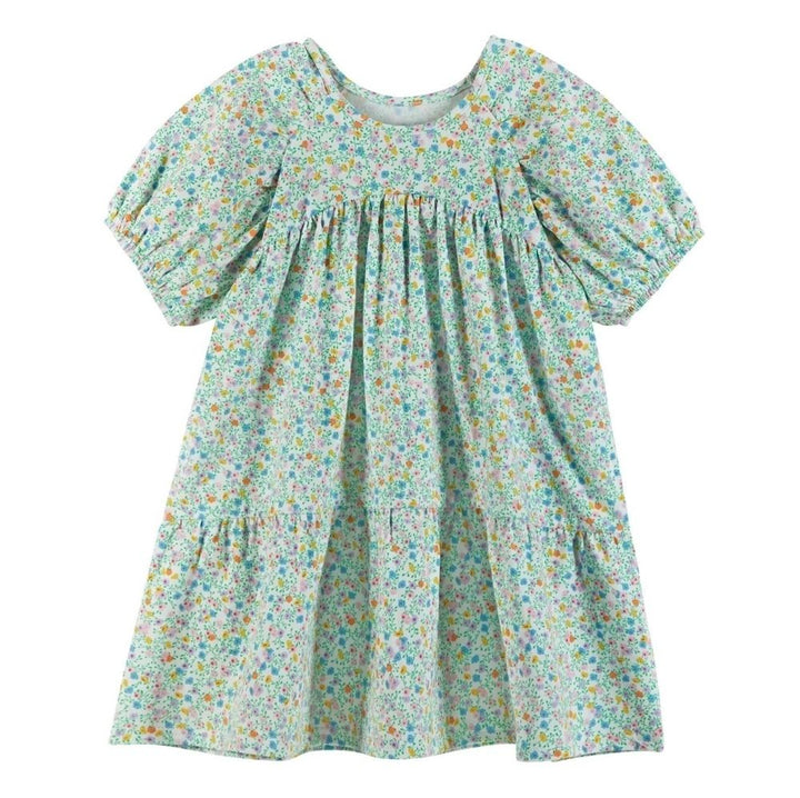 Andy & Evan Floral Puff Sleeve Dress: 2T