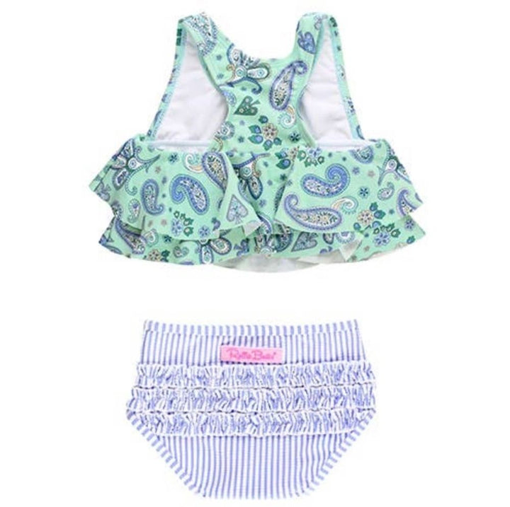 Seaglass Paisley Bikini Two Piece Swimsuit: 7