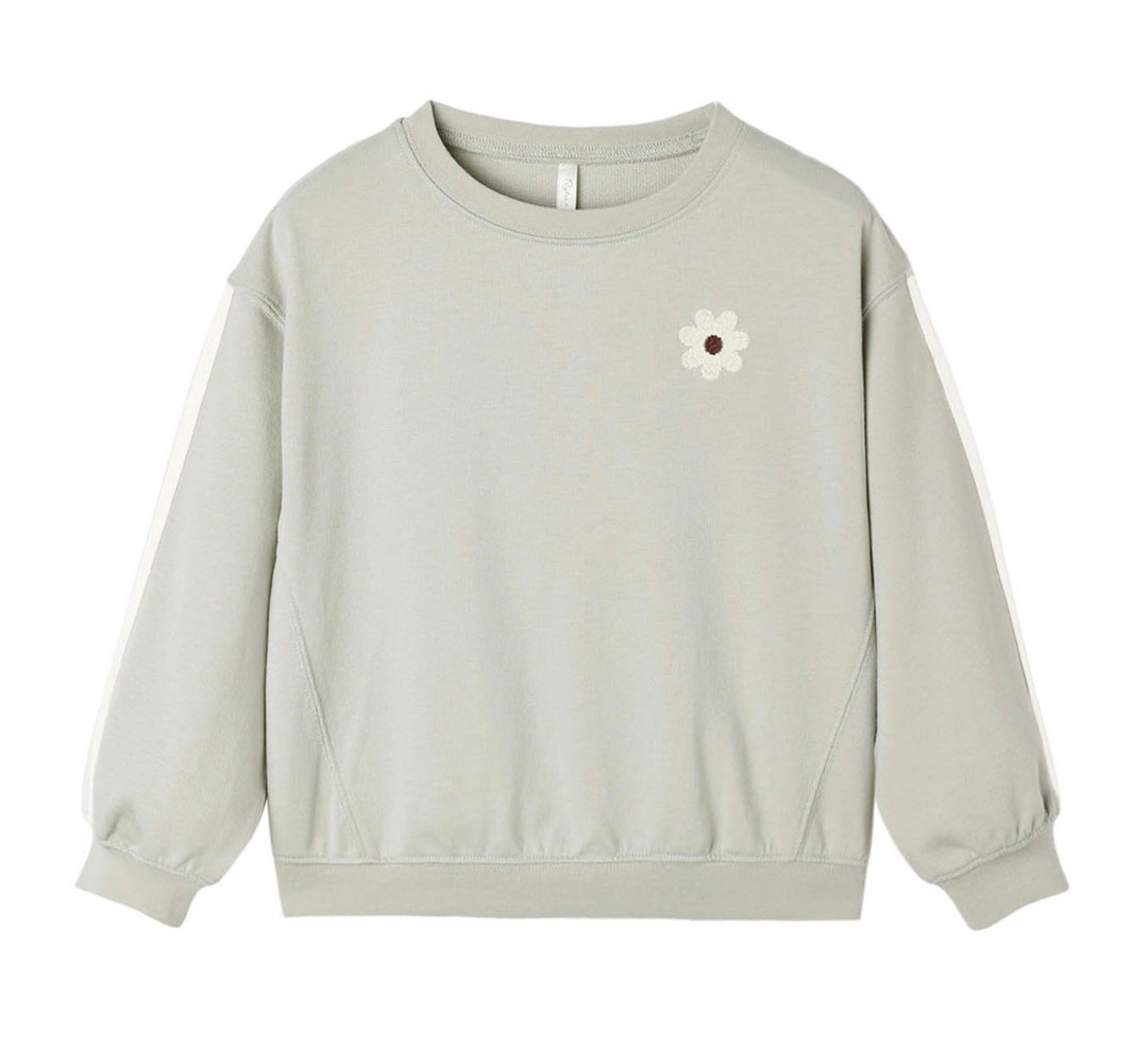 Girls Oversized Sweatshirt | Sage