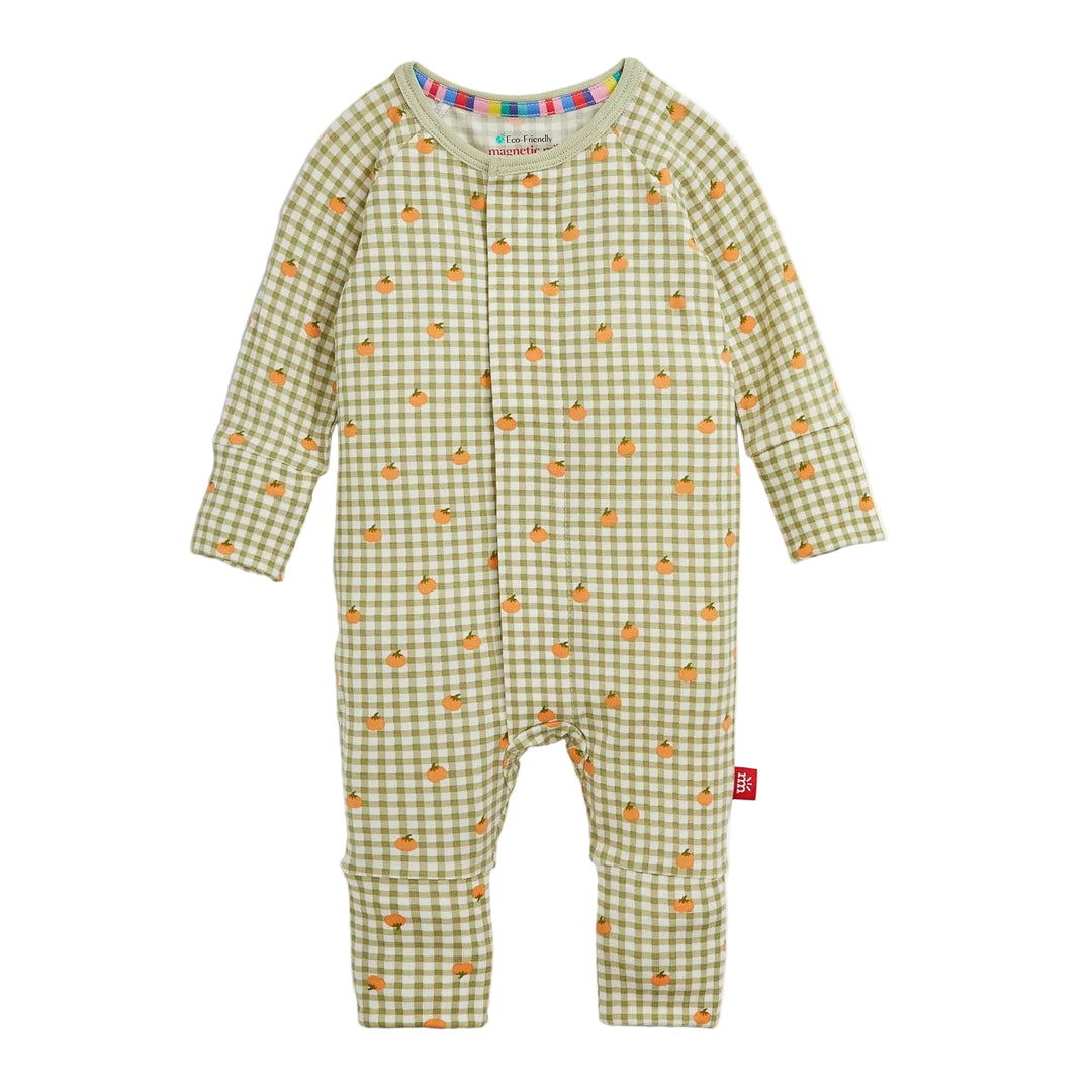 Pumpkin Plaid Magnetic Conv Coverall