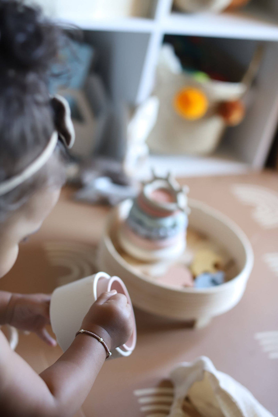 Silicone Stacking Cups with Shapes