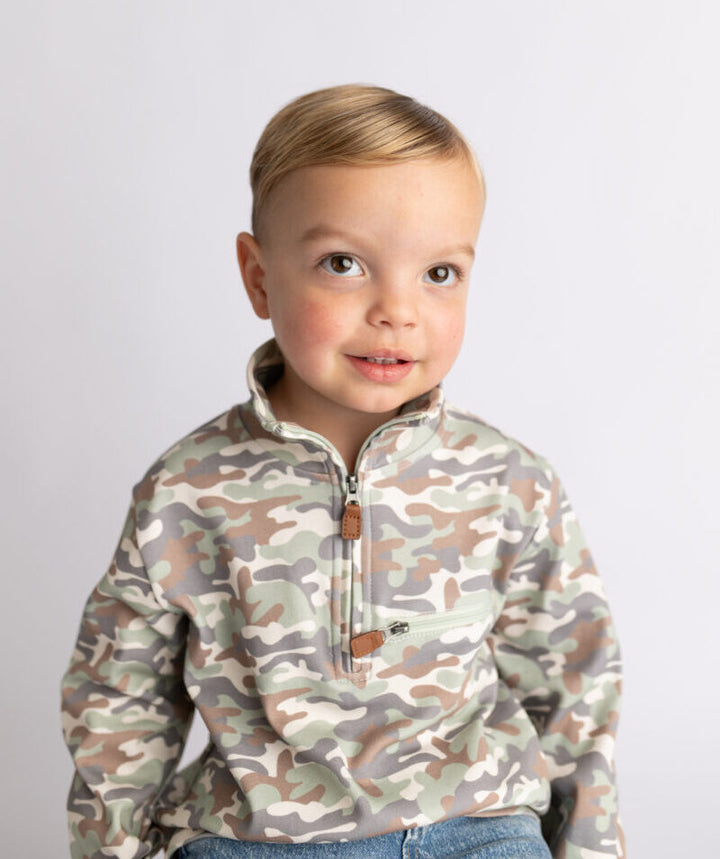 Kingston 1/4 Zip Pullover | Camo