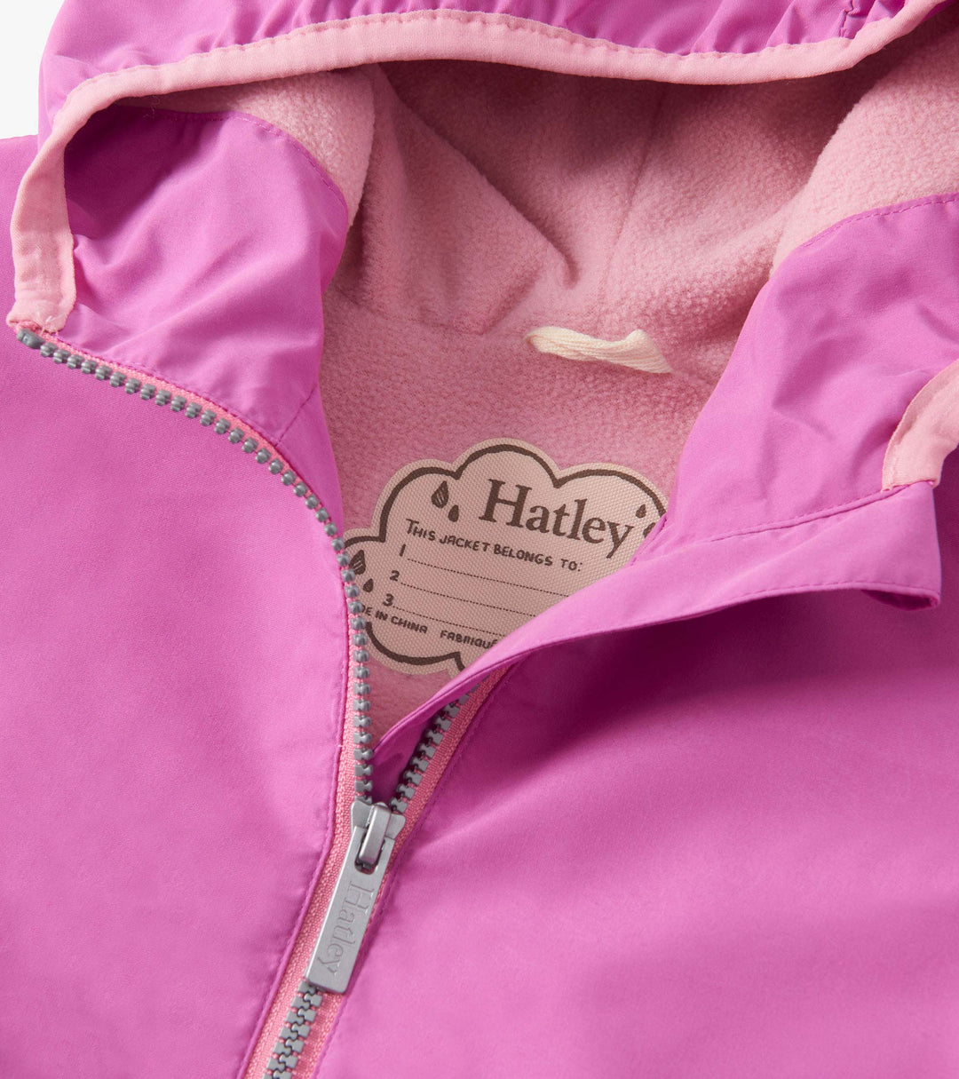 Heart Swans Colour-Reveal Field Jacket - Radiant Orchid