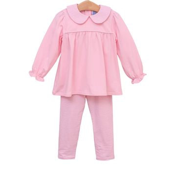 Abigail Girls Pant Set - Light Pink