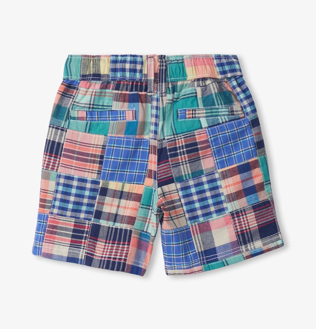 Vintage Summer Madras Woven Shorts