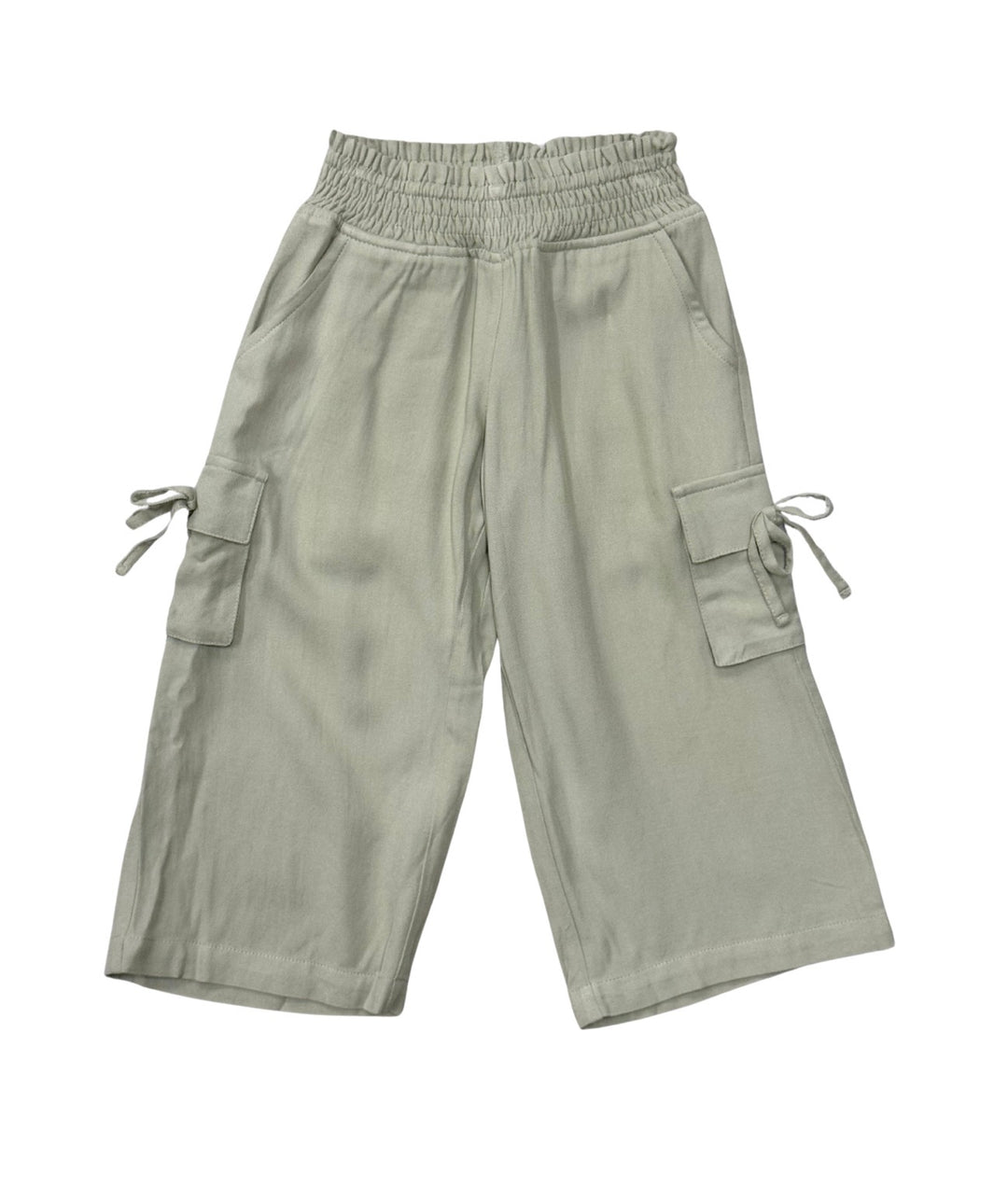 Girls Wide Leg Cargo Pant | Sage