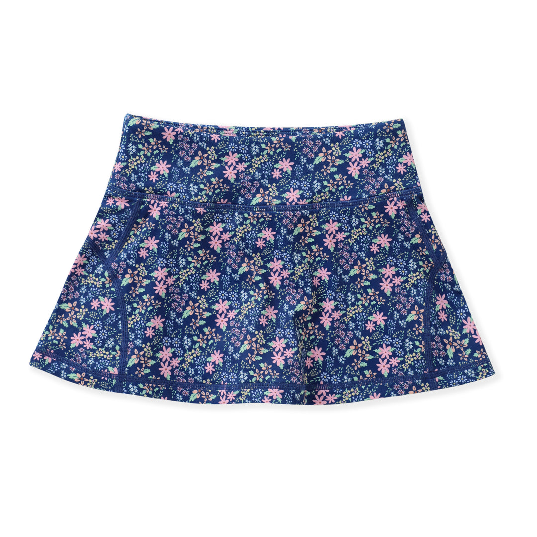 Navy Ditsy Floral Tennis Skirt