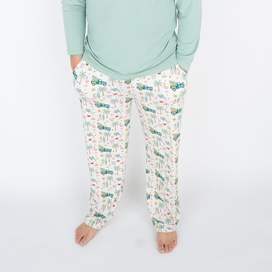 Coastal Christmas Bamboo Relaxed Pajama Pants