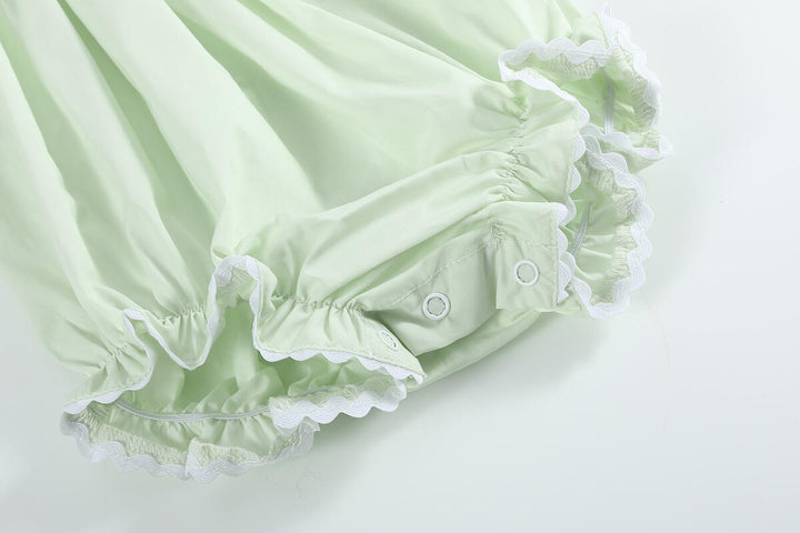 Light Green Bunny Smocked Flutter Bubble