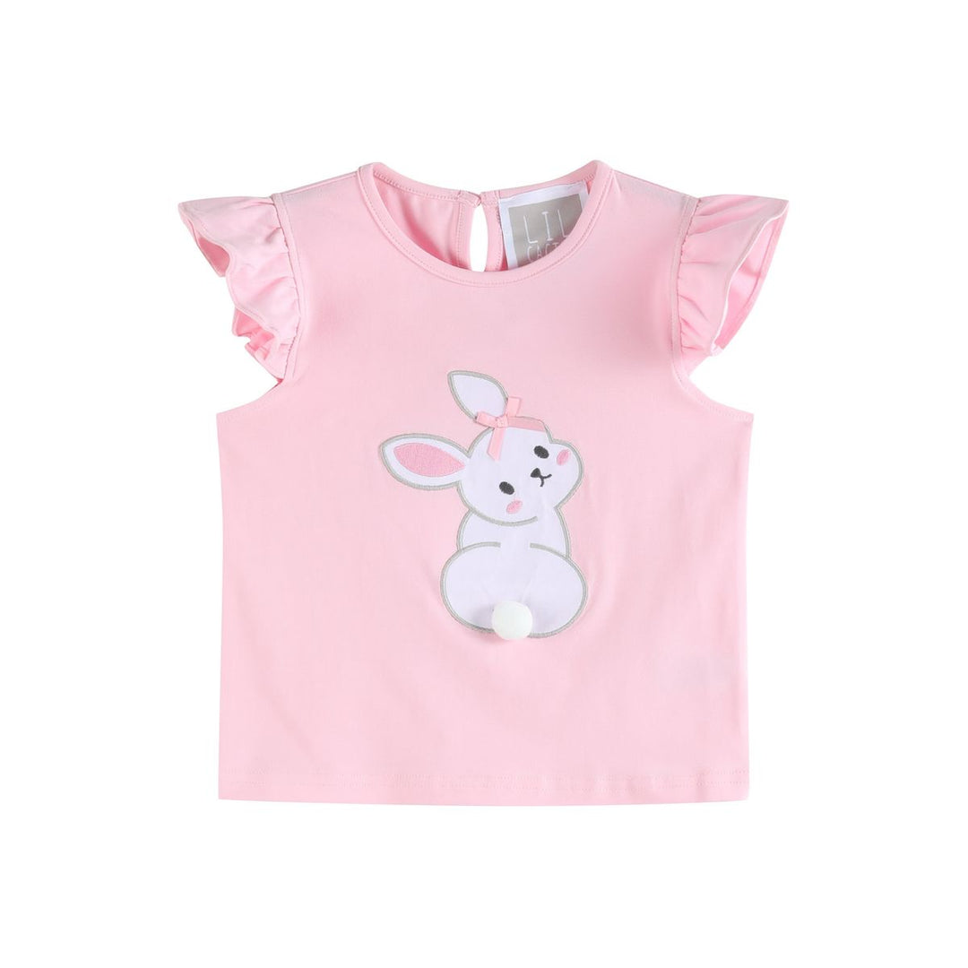 Pink Easter Bunny T-Shirt and Shorts Set